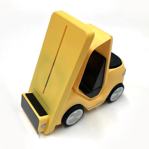 Station De Charge Sans Fil 5 En 1 Support De Chargeur Sans Fil Avec Réveil Et Lumière Pour Montre De Téléphone Écouteur Jaune