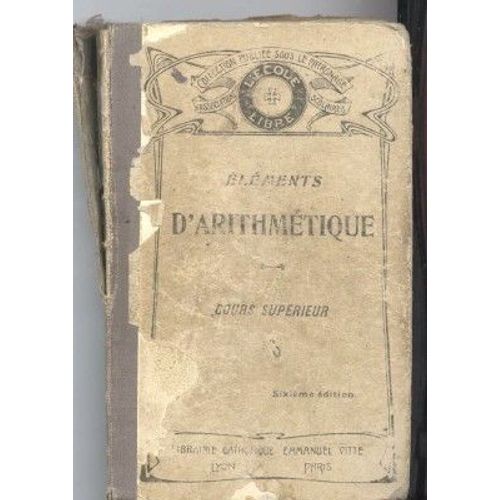 Eléments D'arithmétique Cours Supérieur