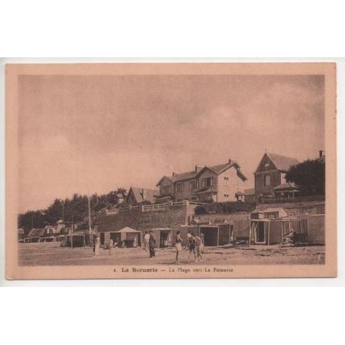 La Bernerie, La Plage Vers La Pataurie (Carte Postale Ancienne Animée, 44)
