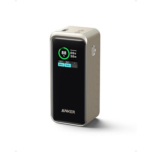Lbgwp60-Prime Powerbank,Batterie Externe 20 000 Mah Avec Puissance De 200 W,Écran Numérique,2 Ports Usb-C Et 1 Port Usb-A,Compatible Avec Iphone 14/13,Samsung,Macbook,Dell,Et Plus Encore (Doré)
