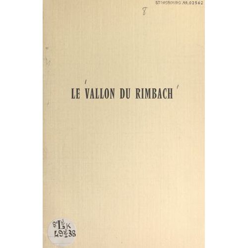 Le Vallon Du Rimbach