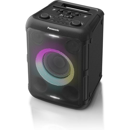 Checarzhn--No1-Sc-Bmax5E-K Enceinte Portable Avec Bluetooth,Lumières Intégrées,75W,Usb,Entrée Optique Pour Tv,Entrées Guitare Et Micro Pour Karaoké,Noir