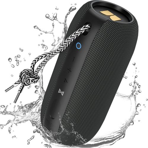 Checarzhn--No1-S320-Boombox Bluetooth-40 Watts-Jusqu'À 32 Heures D'Autonomie-Avec Fonction Jumelage Pour Installation Stéréo-Commande Vocale-Compacte Et Légère-Résiste À L'Eau-Noir