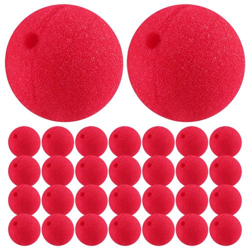 30 Pièces 2x2 Pouces Cosplay Nez Rouge Clown Nez Pour Fête Halloween Costume Fournitures Christamas