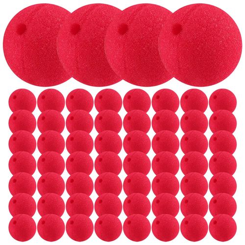 60 Pièces Nez De Clown Rouge Nez De Cosplay Nez De En Mousse Pour Halloween Noël Costume Habillage De Fête