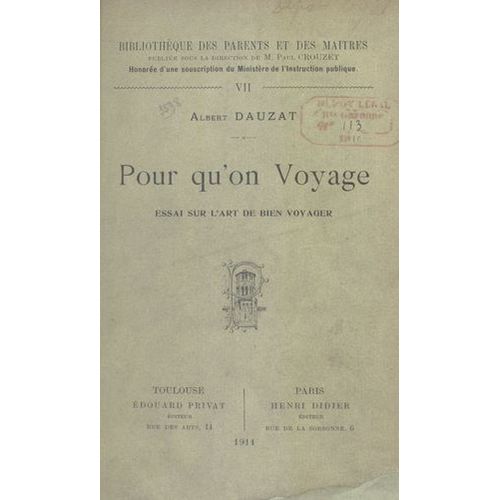 Pour Qu'on Voyage