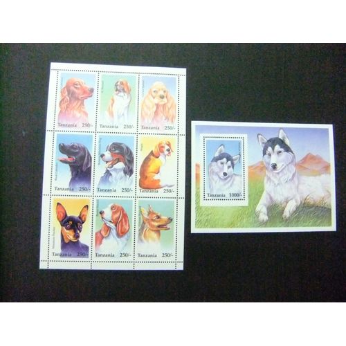 46 Tanzanie 1986 / Faune Mammifères Chiens / Yvert 1933 / 1941 + Bloc 284 Mnh