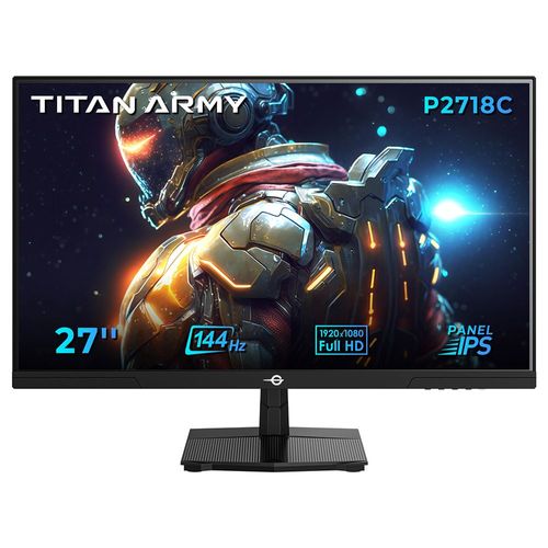 Écran gaming TITAN ARMY P2718C - IPS FHD 16:9 27" 144 Hz ELED - Compatible HDR10 - 1x HDMI 1.4 et 1x DP 1.2 - Compatible