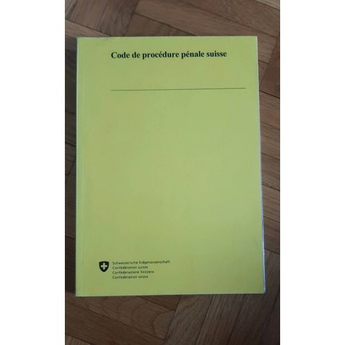 Code De Procédures Pénale Suisse