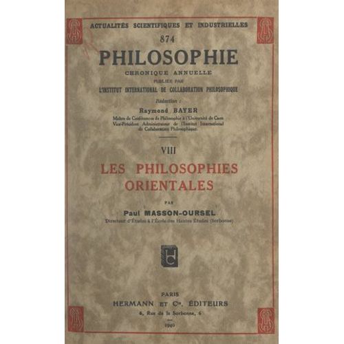 Les Philosophies Orientales