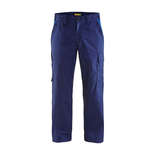 Pantalon de travail polycoton Blaklader Industrie bicolore Bleu Marine Poches Bleues 42