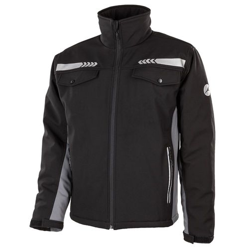 Veste de travail softshell bandes réflechissantes Albatros ASCARI FTX Noir / Gris XL