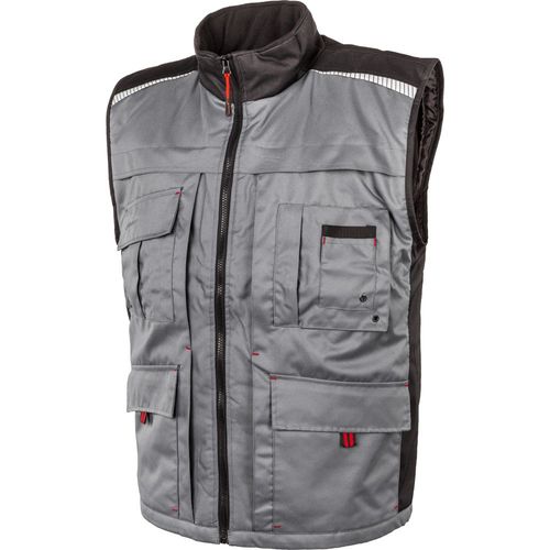 Gilet de travail sans manches doublé Albatros EDISON Gris / Noir 4XL