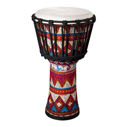 Tambour Africain En Peau De Chèvre,Motifs D'art Colorés,Djembe,Bongo,Grand Cadeau Pour Débutants,Adultes Et Enfants,8 Pouces - Type Hazel Lobelia