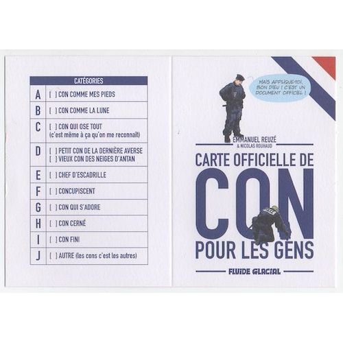 Carte Promo - Para Bd Faut Pas Prendre Les Cons Pour Des Gens (Nicolas Rouhaud / Emmanuel Reuzé) Fluide Glacial 2020