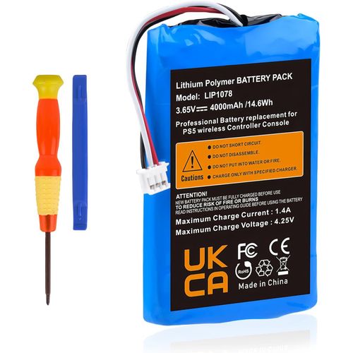 Shiba-Batterie De Rechange Lip1078 4000 Mah 3,65 V Pour Manette Ps5 Dualsense Sans Fil[1511]