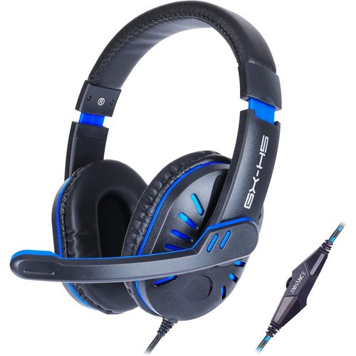 Shiba-Gx-H5 Casque Gaming Avec Microphone Rotatif Pour Ps5, Ps4, Xbox, Pc, Switch - Bandeau Souple Réglable, Contrôleur De Volume [1