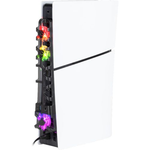 Shiba-Ventilateur De Refroidissement Pour Console Ps5 Slim - 21 X 68 X 40 Cm - 3 Vitesses - Éclairage Led Rvb - Port Usb 3.0 - Noi[5