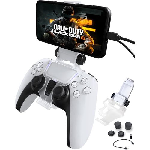 Shiba-Clip De Fixation Pour Manette De Ps5 Dualsense Sans Fil, Compatible Avec Iphone, Android Avec Télécommande Ps Avec Câble Usb[1
