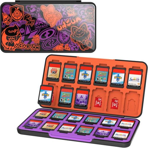 Shiba-Boîte De Rangement Switch Game Card Pour Nintendo Switch/Switch Oled/Switch Lite, Porte-Cartes De Jeu Avec 48 Emplacements P[4