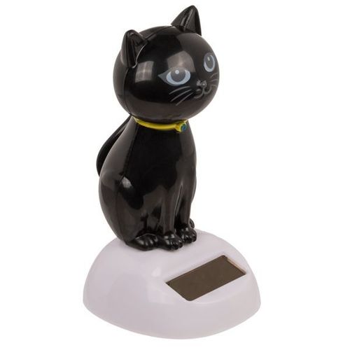 Chat Figurine Solaire Animée Qui Hoche La Tête