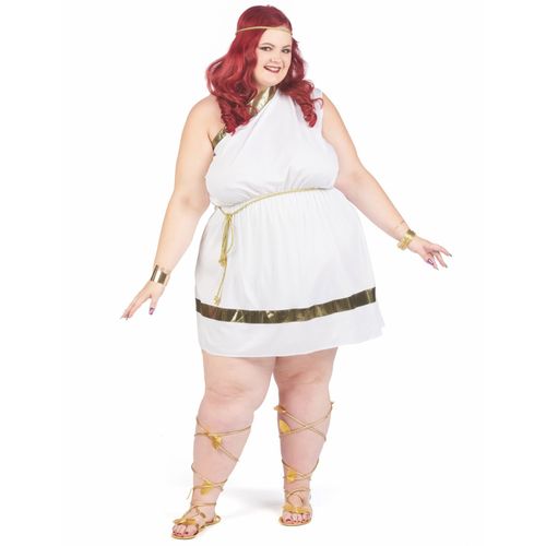 Déguisement Grande Taille Déesse Romaine Avec Cape Femme - Taille: Xxl
