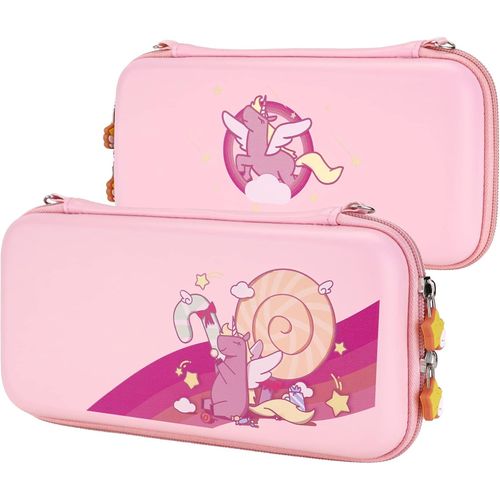Shiba-Playvital Étui Pour Nintendo Switch&switch Oled Console,Pochette Pour Switch,Housse De Transport Avec Capuchons Cartes Fente[1