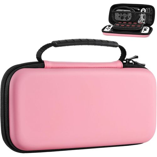 Shiba-Étui De Transport Pour Nintendo Switch Et New Switch Oled Console, Coque Rigide Portable De Voyage Avec 10 Fentes Pour Carte[1