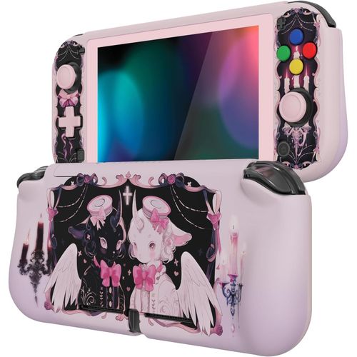 Shiba-Playvital Coque Pour Switch Lite Cover Joycon,Accessoire Protection Pour Nintendo Switch Lite Avec Capuchon Joystick & Prote[1