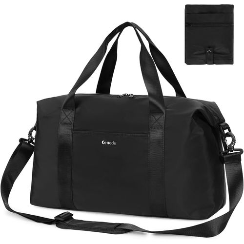SHIBA-Bagage à main Easyjet - Pliable - 45 x 36 x 20 cm - 30 l - Pour avion - Weekender - Pour homme et femme, Noir[1397]