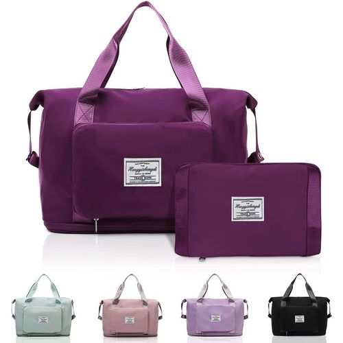 SHIBA-Voyage Pliables de Grande Capacité, Sacs à Main Légers et Extensible Imperméables, Adaptés pour Les Week-Ends, Nuit, Vacanc[8