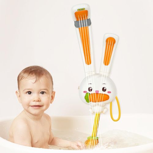 Shiba-Jouets De Bain,Jouet Bain Bébé 1 2 3 4 Ans,Jeux De Bain,Lapin Avec Pommeaux De Douche,3 Modell, Automatisch Sprühen.Cadeaux [1