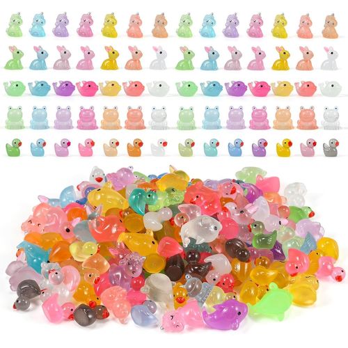 Shiba-146 Pièces Mini Canards En Résine,Mini Canard,Dauphin,Grenouille,Lapin,Licorne,Lumineux En Résine,Statue Miniature De Canard[1