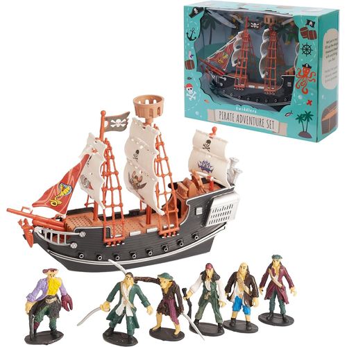 Shiba-Jouet Bateau Pirate Avec Figurines Pirate Pour Enfants - Cadeau Anniversaire & De Noël Pour Garçons[1666]