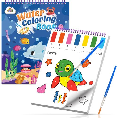Shiba-Peinture Avec Livres D'eau Pour Tout-Petits Avec Pinceau, Feutres Coloriage Kits De Loisirs Créatifs, Activites Manuelles Pa[1
