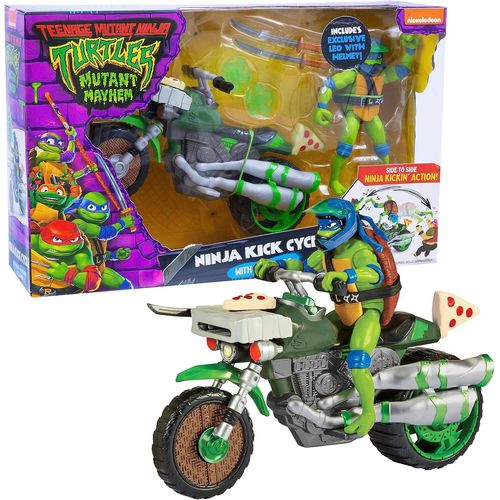 Shiba-Tortues Ninja, Véhicule Avec Figurine Exclusive De 12 Cm, Avec Fonction Combat, Leonardo, Jouet Pour Enfants Dès 4 Ans, Gioc[1