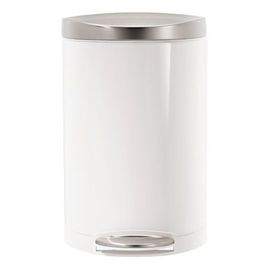 Poubelle demi-lune à pédale acier inox 10L - TS