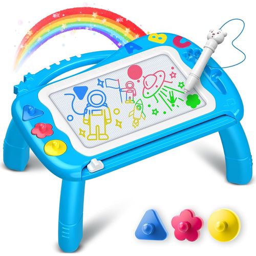 Shiba-Jouet Enfant 1 2 3 4 Ans Garcon, Ardoise Magique Grande Cadeau Garcon 2 3 4 Ans Tablette Dessin Magnétique Jouet Bebe 1 An G[1