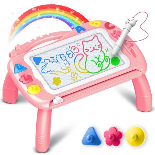 Shiba-Ardoise Magique 1 2 3 Ans, Jouet Enfant 1 2 3 Ans Tableau Magnétique Cadeau Fille 1 2 Ans Tablette Dessin Jeux Educatif 2 3 [1