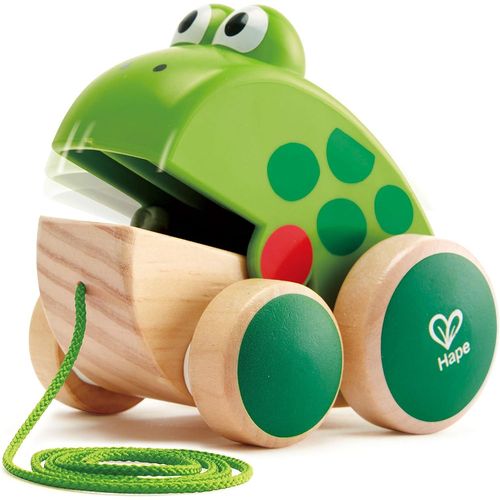 SHIBA-Grenouille Jouet en Bois Enfant 1 an - Jouet à Tirer et Pousser - Motricité, Imagination & Dextérité de l'enfant - Jouet 1 a[4