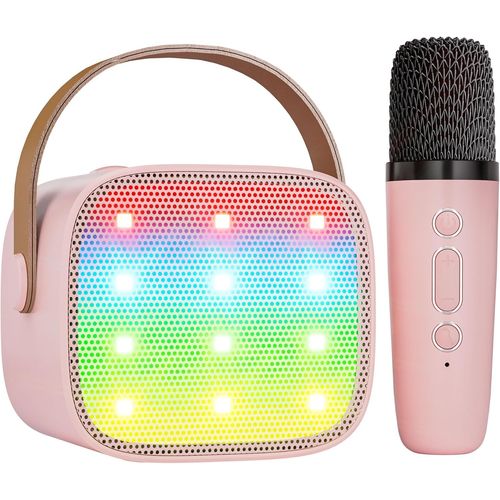 Shiba-Micro Karaoke Enfant Sans Fil Avec 1 Micro, Micro Karaoke Enfant, Cadeau Fille 4-12 Ans Anniversaire Jouet Fille, Mini Micro[1