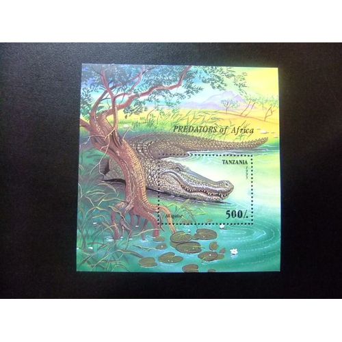 46 Tanzanie Tanzanie 1996 / Crocodiles / Yvert Bloc 288 Mnh