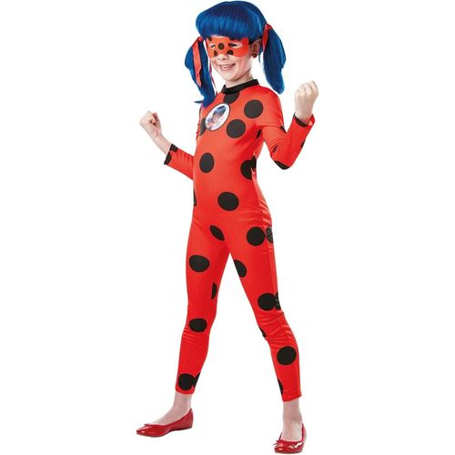 Shiba-Déguisement Miraculous Officiel Ladybug Pour Enfants/Ado - Super Héroïne Tikki Lady Bug - Costume Avec Masque Pour Carnaval,[1