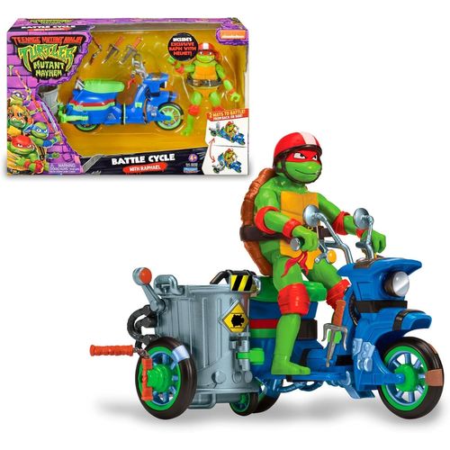 Shiba-Tortues Ninja, Véhicule Avec Figurine Exclusive De 12 Cm, Avec Fonction Combat, Raphael, Jouet Pour Enfants Dès 4 Ans, Gioch[1