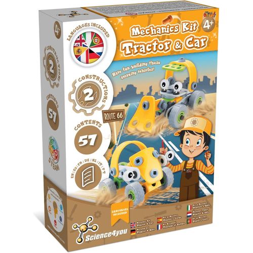 Shiba-Jeu Bricolage Montessori Pour Enfants 3 4 5+ Ans - Voiture Et Tracteur À Construire-Atelier Mécanique, Jeux Educatif De Cons[5