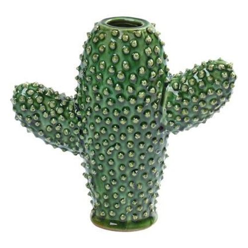 Vase cactus Marie Urban Jungle porcelaine vert H20 cm - TS