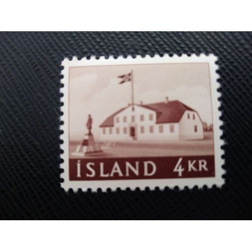 Timbre Islande Y T 291 Bâtiment Gouvernemental 1958 (040509 )