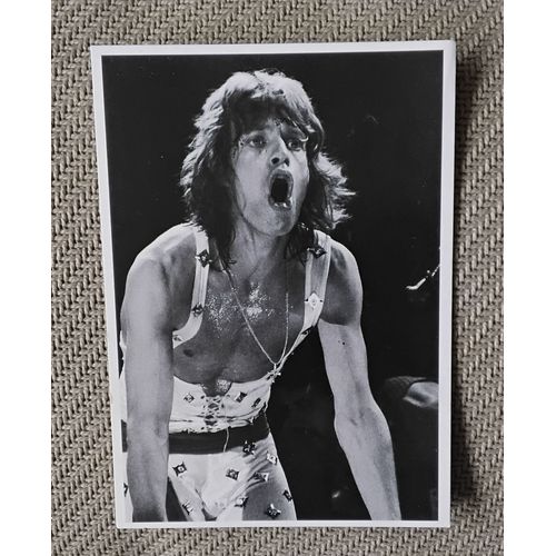 Carte Postale Mick Jabber - Rolling Stones - Concert Madison Square Garden - Nyc 1972