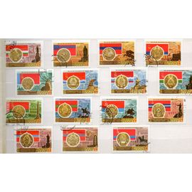 Russie ( U.R.S.S. ) Timbres La Révolution D' Octobre 1917-1967