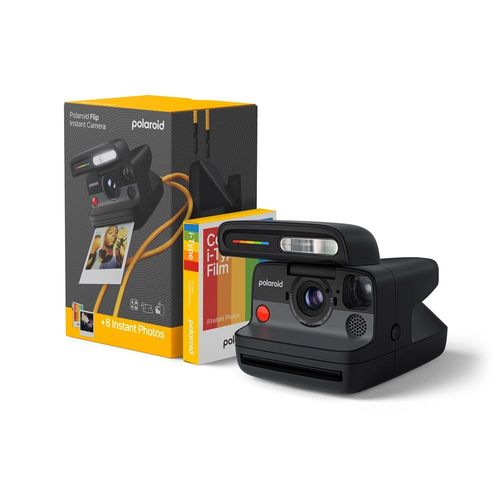 Appareil photo instantané Polaroid Flip Noir + pack de film couleur 8 photos